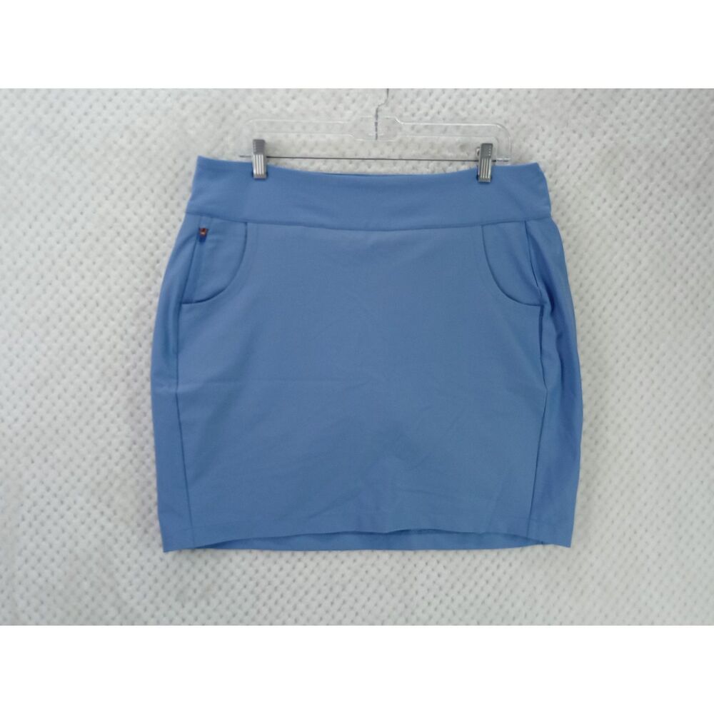 Antigua Women's XL Light Blue Golf Skort Tennis Pockets Stretch
